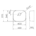 Cuba Docol Riva 40x34 017002cj Inox Brilho - Único