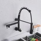 Cuba Dupla Aço Inox 304 + Torneira De Parede Preta E Lixeira