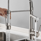 Cuba Dupla Aço Inox 304 + Torneira Escovada Tábua E Lixeira