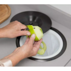 Cuba Dupla Aço Inox Black + Torneira Gourmet Preta E Lixeira