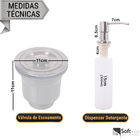 Cuba Dupla Aço Inoxidável Luxo Square Escovada 78cm x 43cm C/