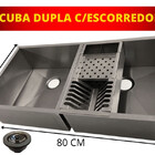 Cuba Dupla C Calha Gourmet Organizador Escorredor Inox Ajl 13