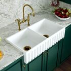 Cuba Dupla Cozinha Farm Sink Romana 87 Cm Estilo Fazenda Aven