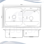 Cuba Dupla Cozinha Luxo Gourmet Inox Com Acessórios Utile Tub