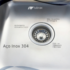 Cuba Dupla Cozinha Luxo Gourmet Inox Com Acessórios Utile Tub