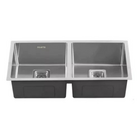 Cuba Dupla Cromada Cozinha Gourmet Moderna em Aço Inox 304 co