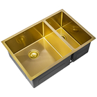 Cuba Dupla De Cozinha Inox Retangular 73x50 Cm (kai Dourada)