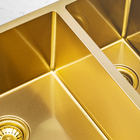 Cuba Dupla De Cozinha Inox Retangular 73x50 Cm (kai Dourada)