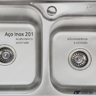 Cuba Dupla De Cozinha Produzida Em Aço Inox Com Kit - CBC0006