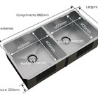 Cuba Dupla De Embutir Escovada  Calha Umida 80 R0 84x44 3213