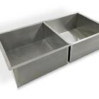 Cuba Dupla De Embutir Pia Aço Inox C/ Válvula Lançamento