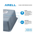 Cuba Dupla F201 Inox Escovado