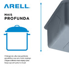 Cuba Dupla F203g Inox Escovado Arell