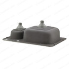 Cuba Dupla Gourmet Aço Inox Escovado 70x50 Cm Guimmis.casa