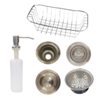 Cuba Dupla Gourmet Cozinha Aço Inox Com Acessórios