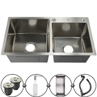 Cuba Dupla Gourmet Cozinha Inox 304 Anti Risco Nano PVD Escov