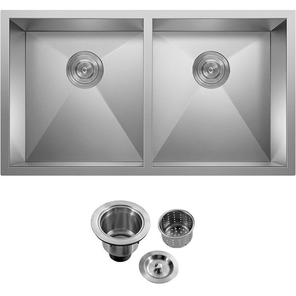 Cuba Dupla Inox 304 Quadrada Gourmet Plana Cozinha 780x400  C