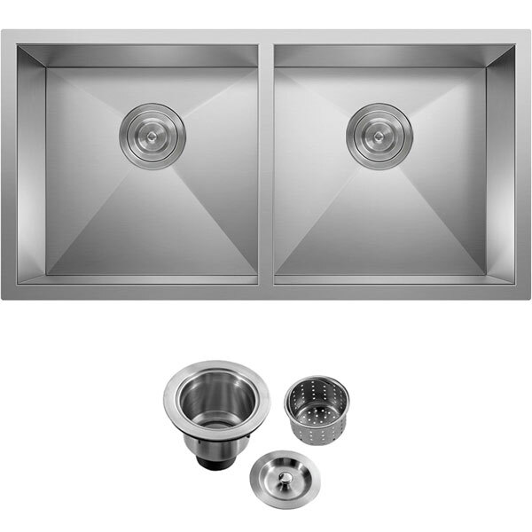Cuba Dupla Inox 304 Quadrada Gourmet Plana Cozinha 880x400 Co