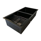 Cuba Dupla Inox De Cozinha Premium - Embutir Ou Sobrepor Gour