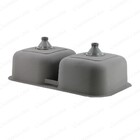 Cuba Dupla Inox Escovado Pia Cozinha 79x45,5 Cm Guimmis.casa