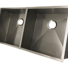 Cuba Dupla Inox Quadrada 40x40 Scotch Brite Americana De Embu