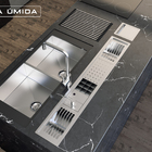 Cuba Dupla Inox Quadrada Gourmet Com Válvula 800 X 400