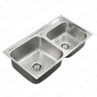 Cuba Dupla Pia Cozinha Gourmet Aço Inox 77x42cm Guimmis.casa
