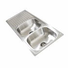 Cuba Dupla Pia Cozinha Gourmet Inox Escovado Guimmis.casa