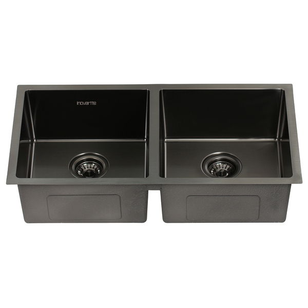 Cuba Dupla Preta Aço Inox 304 Cozinha Área Gourmet Moderna co