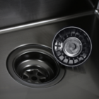 Cuba Dupla Preta Black Cozinha Gourmet em Aço Inox 304 com Vá