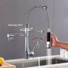 Cuba Dupla Quadrada Cozinha Gourmet Pia Aço Inox Acessórios +