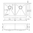 Cuba Dupla Sa202 Inox Escovado Arell