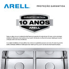 Cuba Dupla Sa202 Inox Escovado Arell