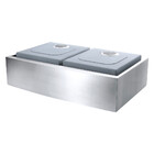 Cuba Dupla Sa202 Inox Escovado Arell