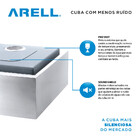 Cuba Dupla Sa205 Inox Escovado Arell