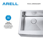 Cuba Dupla Sa205 Inox Escovado Arell