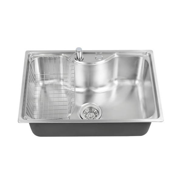 Cuba em Aço Inox 304 com Válvula, Dosador Detergente e Cesto