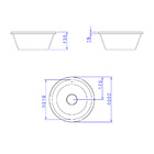 Cuba Embutir Redonda 30cm Branca Deca