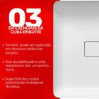 Cuba Embutir Retangular 50cm Branco Deca