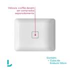 Cuba Embutir Retangular 50cm Branco Deca