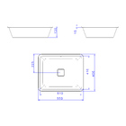 Cuba Embutir Retangular 50cm Branco Deca