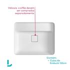 Cuba Embutir Retangular C/ Mesa 50cm Branco Deca