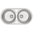 Cuba Embutir/sobrepor Tramontina Luna 2c 36 Bs Inox 84x44cm