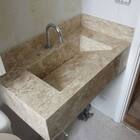 Cuba Esculpida Banheiro Mármore Travertino 70x40