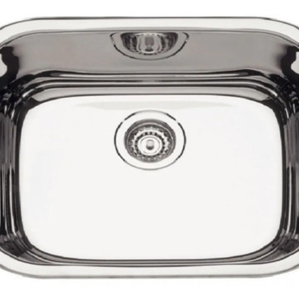 Cuba Fischer Alto Brilho Aço Inox 304 56x34x20 + Vál 4 1/2