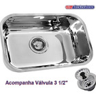 Cuba Fischer Inox 430 Numero 2 56x34x14 Com Válvula 3 1/2 Pol