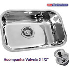 Cuba Fischer Inox Aço 430 Numero 1 46x30x17 Com Válvula Polida