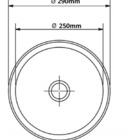 Cuba Fischer Inox Redonda Alto Brilho Aço 304 25cm + Válvula