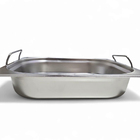 Cuba Gastronômica Inox Gn 1/2 65mm Com Alça Prateada