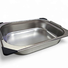 Cuba Gastronômica Inox Gn 1/2 65mm Com Alça Prateada